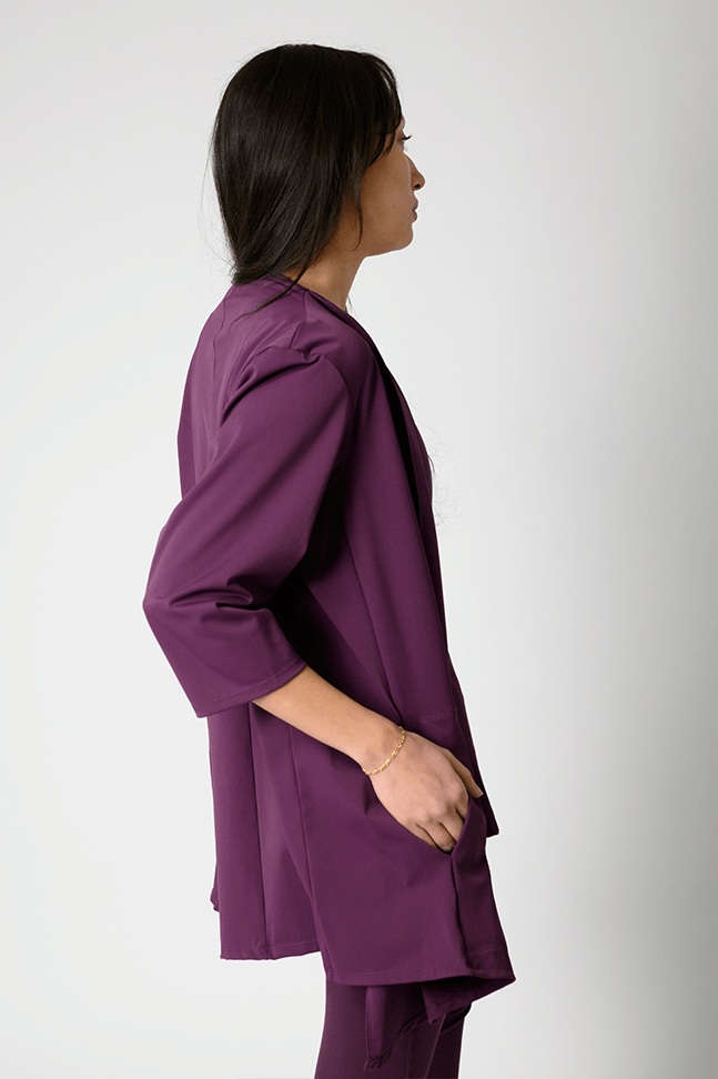 Roam Free Jacket in Mulberry back