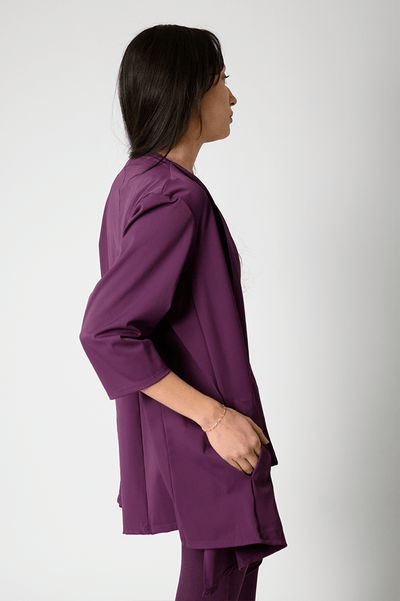 Roam Free Jacket in Mulberry back