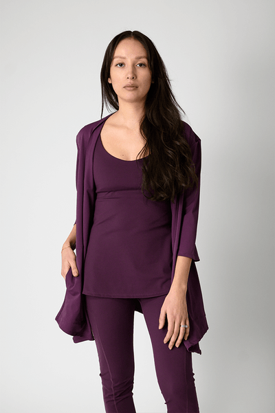 Roam Free Jacket in Mulberry full