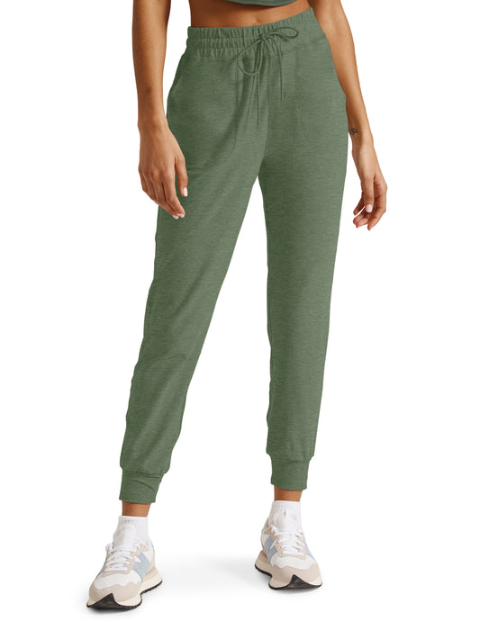 Beyond Yoga Commuter Midi Jogger - Moss Green | Beyond Yoga | Evolve Fit Wear