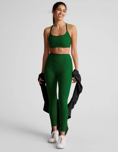 Beyond Yoga Caught in the Midi Legging - Green Heather