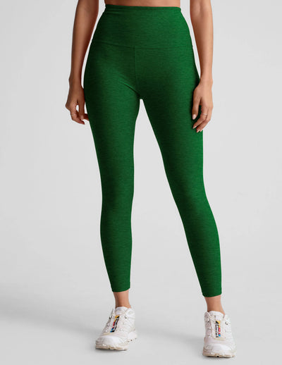 Beyond Yoga Caught in the Midi Legging - Green Heather
