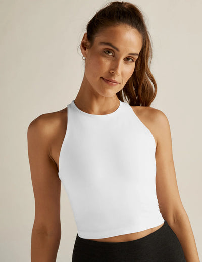 Beyond Yoga ReFocus Cropped Tank - White