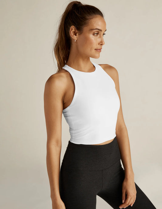Beyond Yoga ReFocus Cropped Tank - White | Beyond Yoga | Evolve Fit Wear