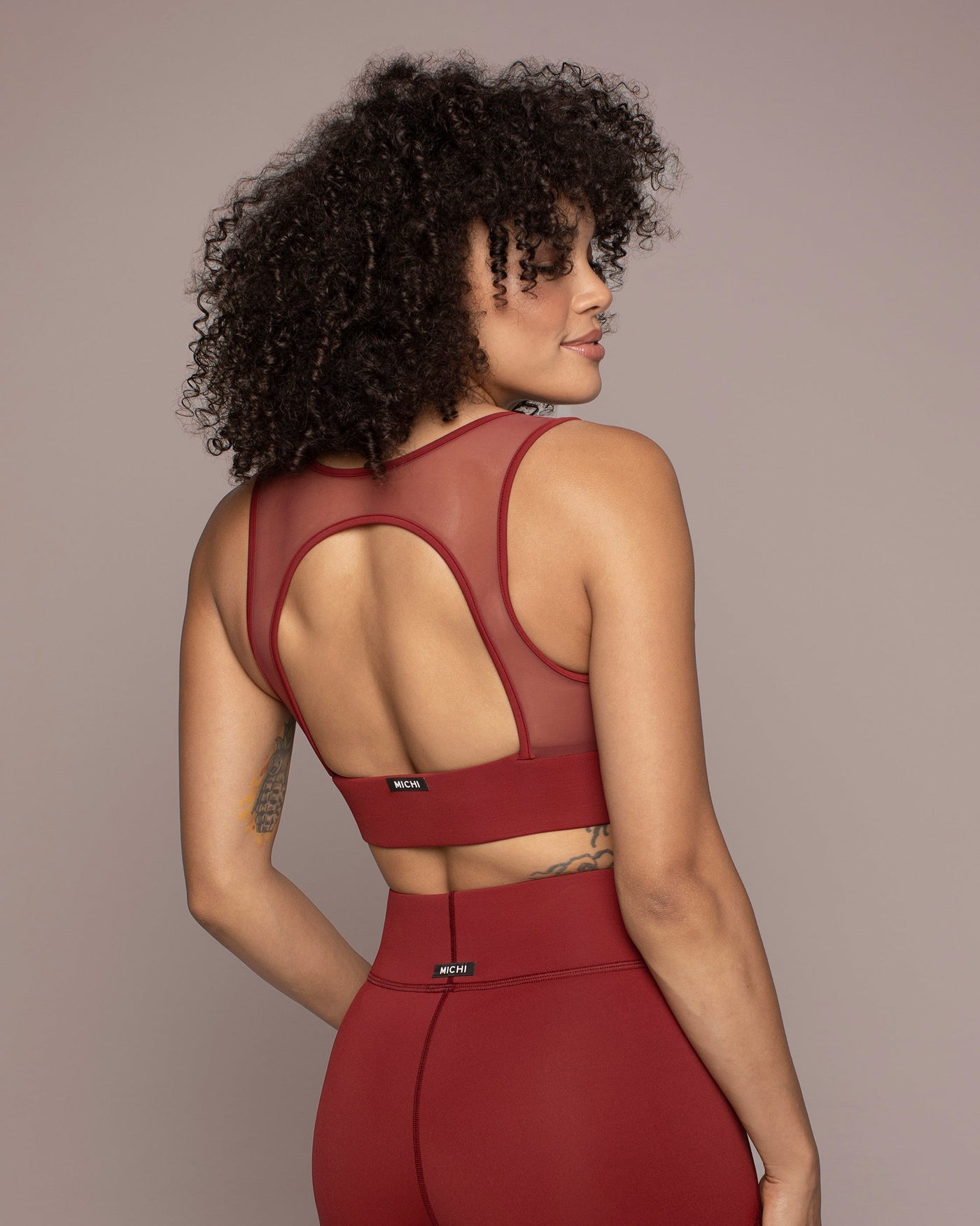 Solstice Longline Bra - Earth Red