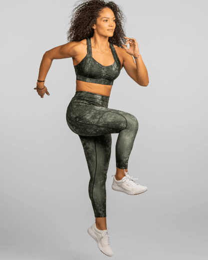 Hi Five Pocketed High-Waist Leggings - Nature Daze