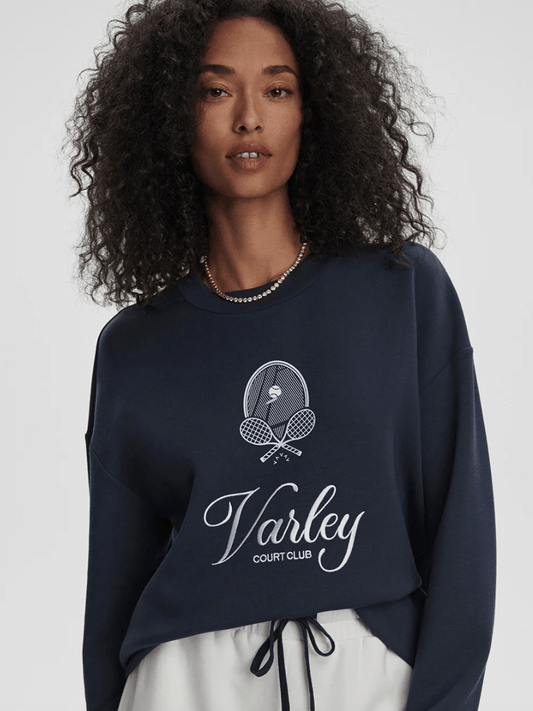Varley Rasco Namesake Sweat - Navy | Varley | Evolve Fit Wear