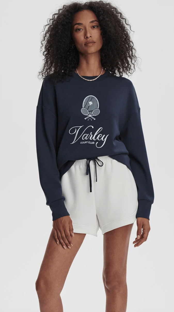 Varley Rasco Namesake Sweat - Navy | Varley | Evolve Fit Wear