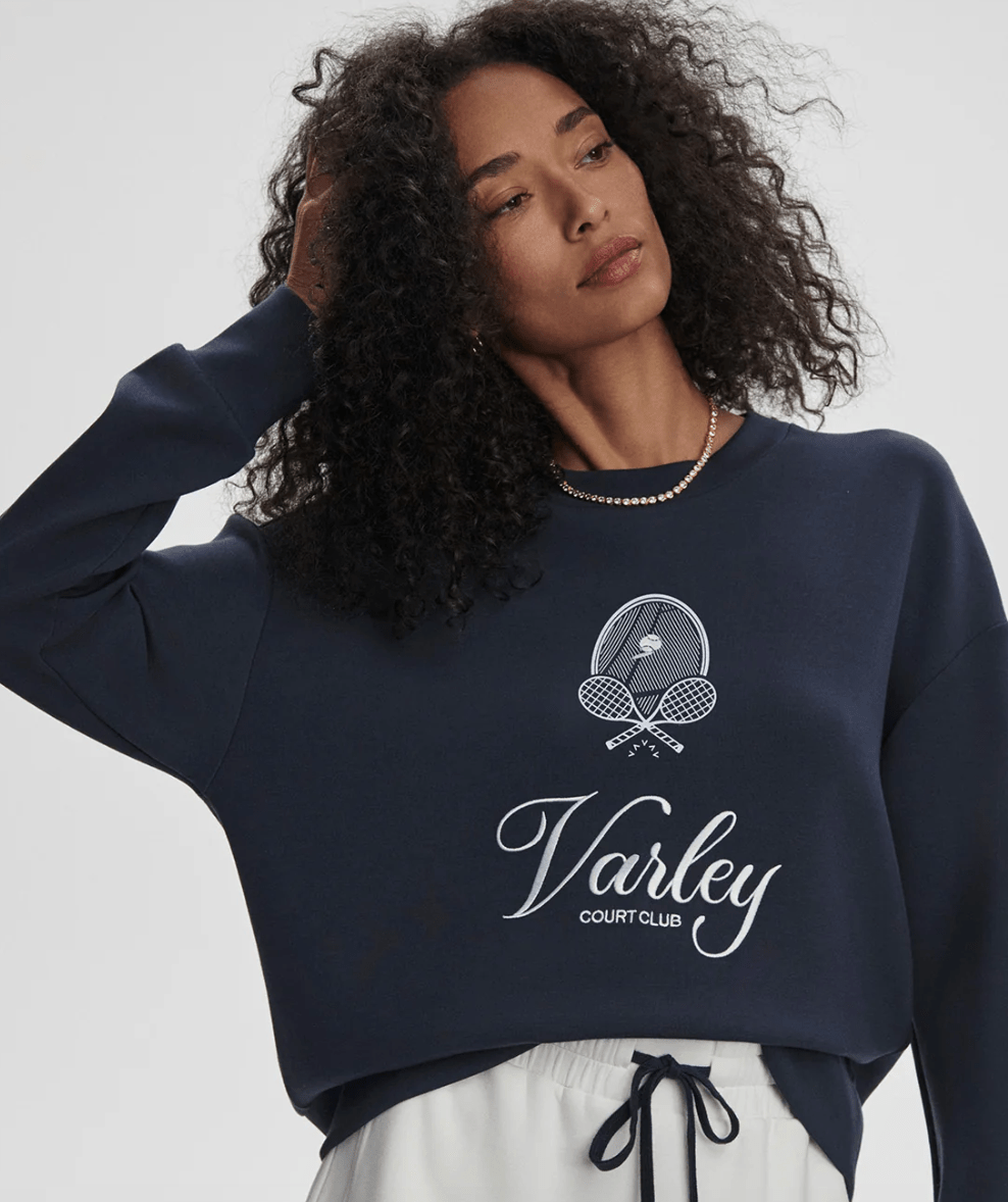 Varley Rasco Namesake Sweat - Navy | Varley | Evolve Fit Wear