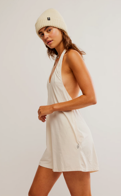 Free People Movement Hot Shot Halter Romper - Tofu