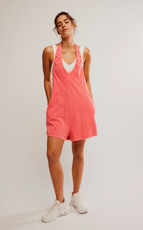 Hot Shot Halter Romper - Hibiscus | Free People Movement | Evolve Fit Wear