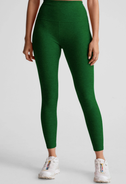 Beyond Yoga Caught in the Midi Legging - Green Heather
