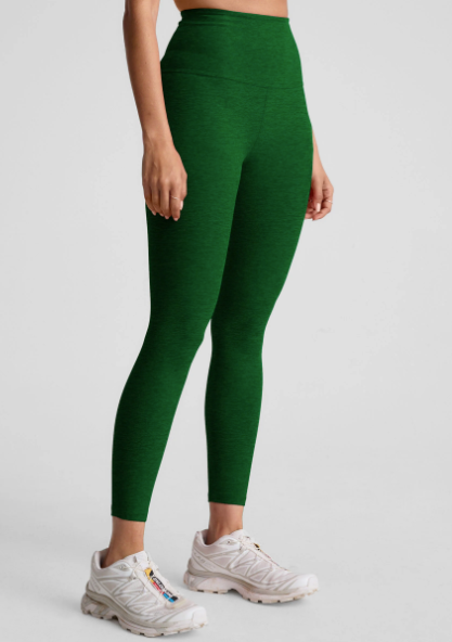 Beyond Yoga Caught in the Midi Legging - Green Heather