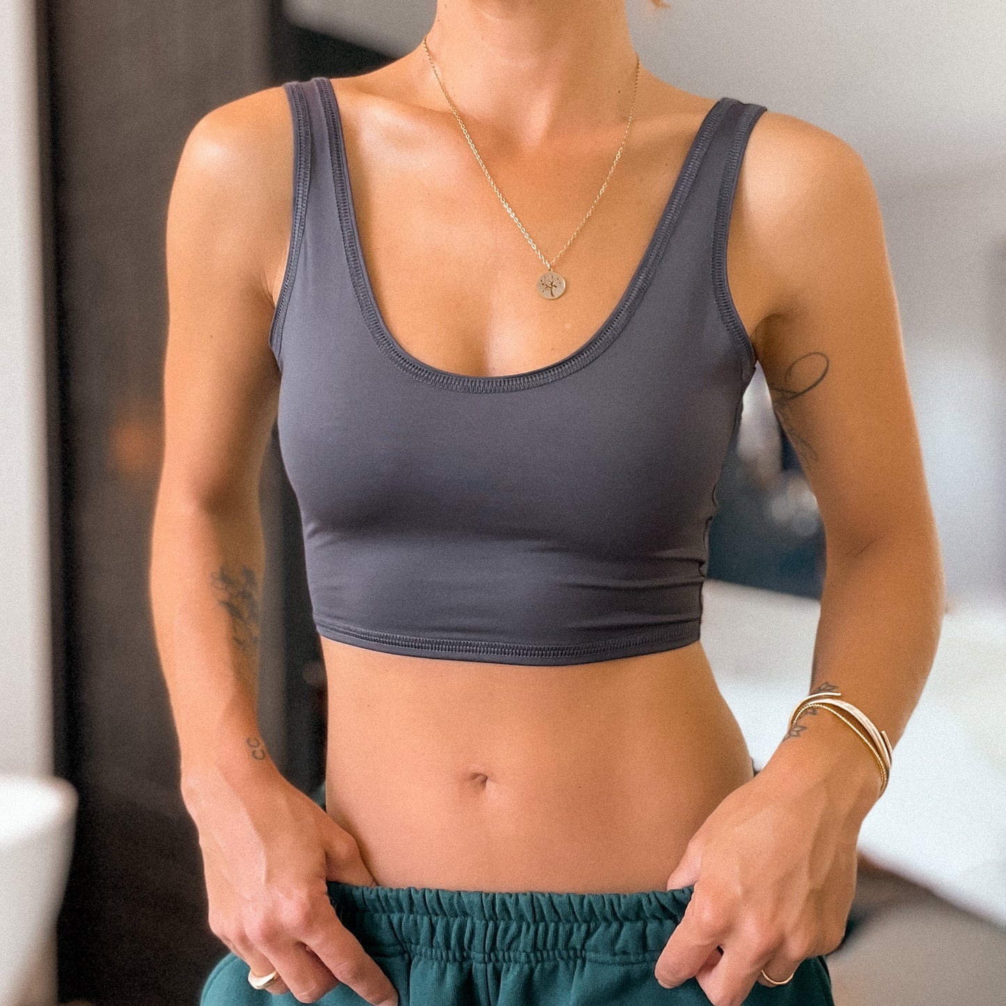 Solid Carbon Grey Lover Tank