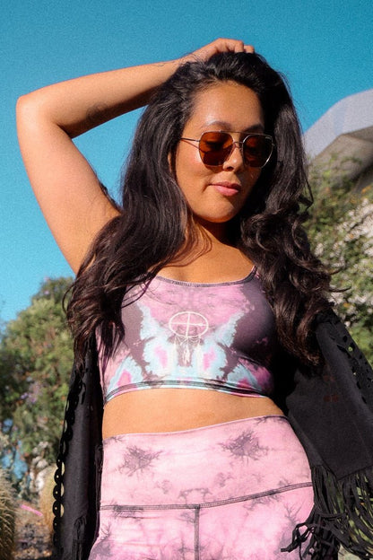 Eagle Feather Pink Lover Tank | Teeki | Evolve Fit Wear