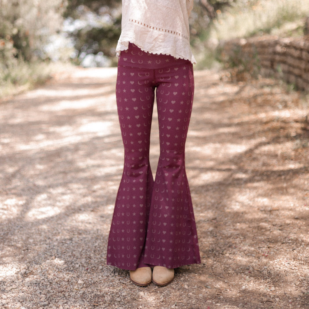 Fortune Teller Crop Bell Bottom