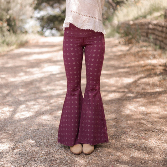 Fortune Teller Crop Bell Bottom