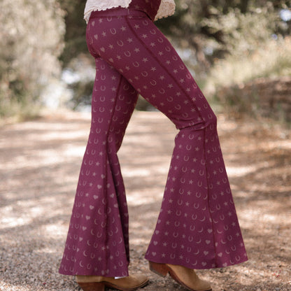 Fortune Teller Crop Bell Bottom