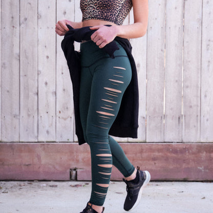Hunter Green Laser Hot Pant