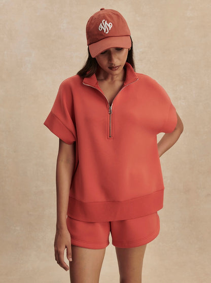 Ritchie Sporty Short Sleeve Sweatshirt - Summer Fig