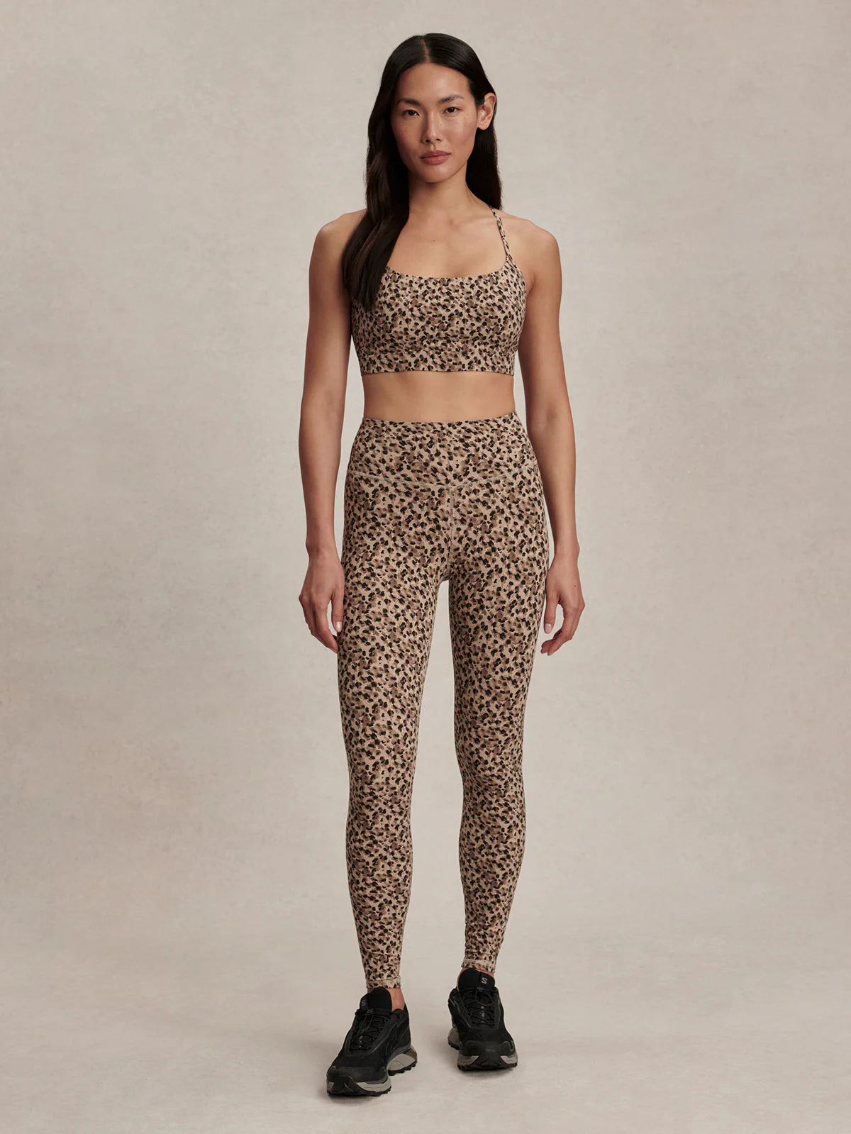 Varley FreeSoft Harley Bralette - Coffee Quartz Cheetah | Evolve Fit Wear