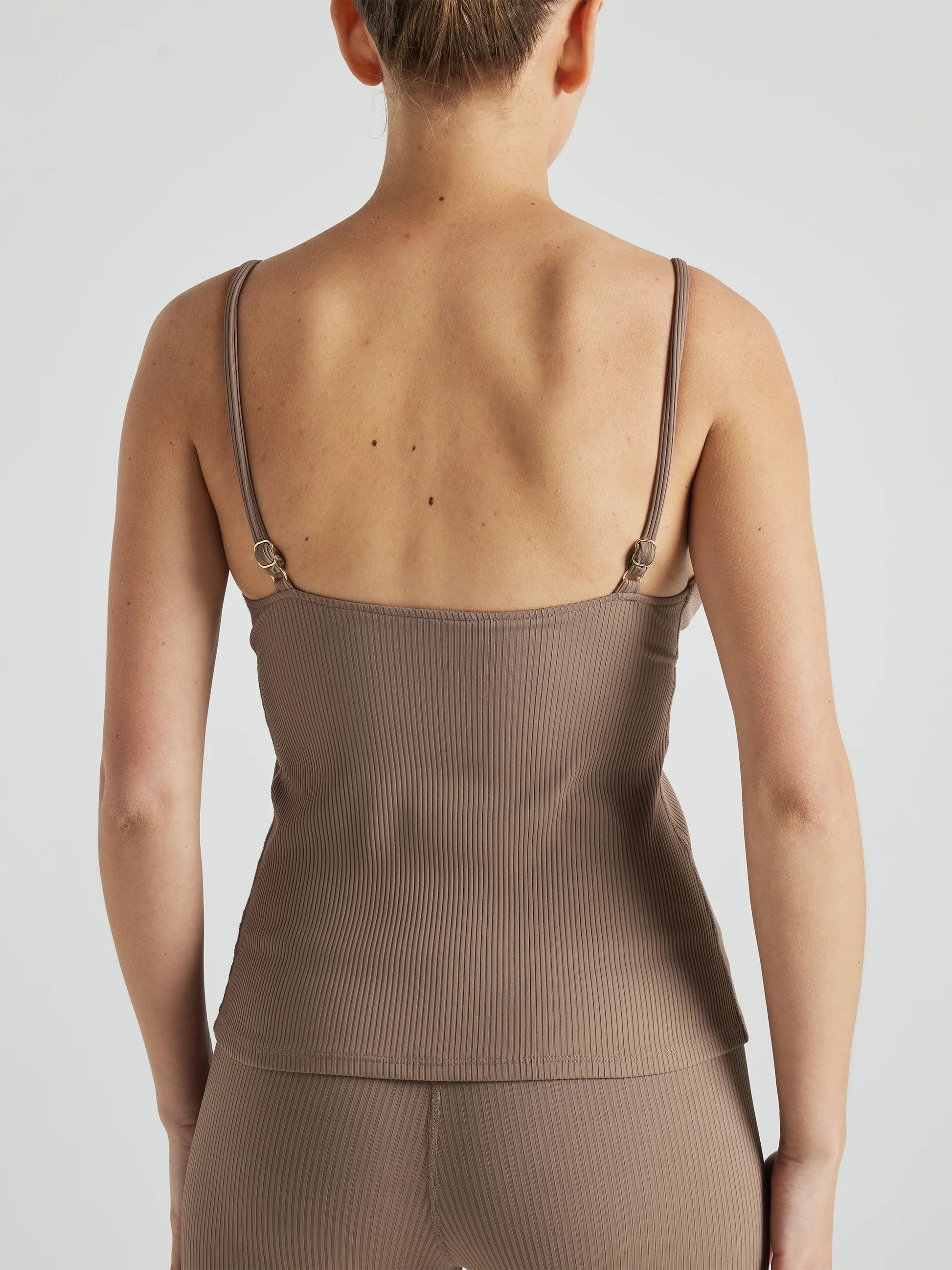 Renew Rib Tank - Pine Bark | Losano | Evolve Fit Wear