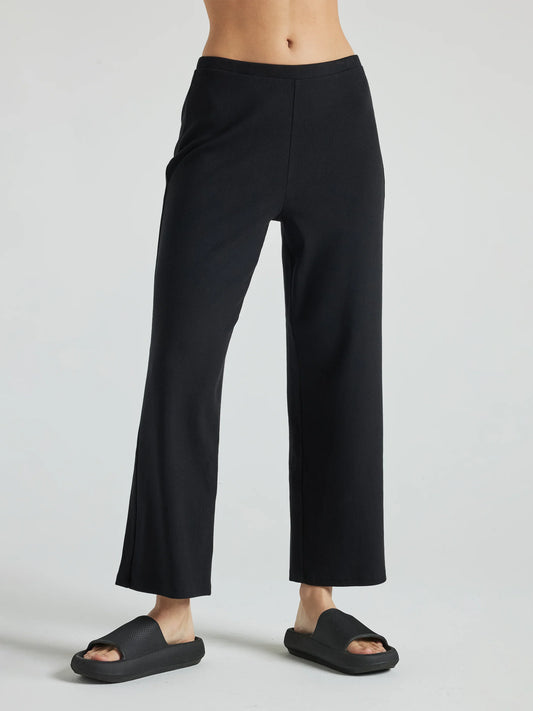 Serene Rib Relaxed Pant - Black | Losano | Evolve Fit Wear