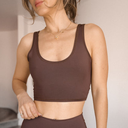Solid Cacao Brown Lover Tank ♡
