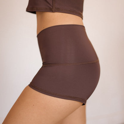 Solid Cacao Brown Sun Short