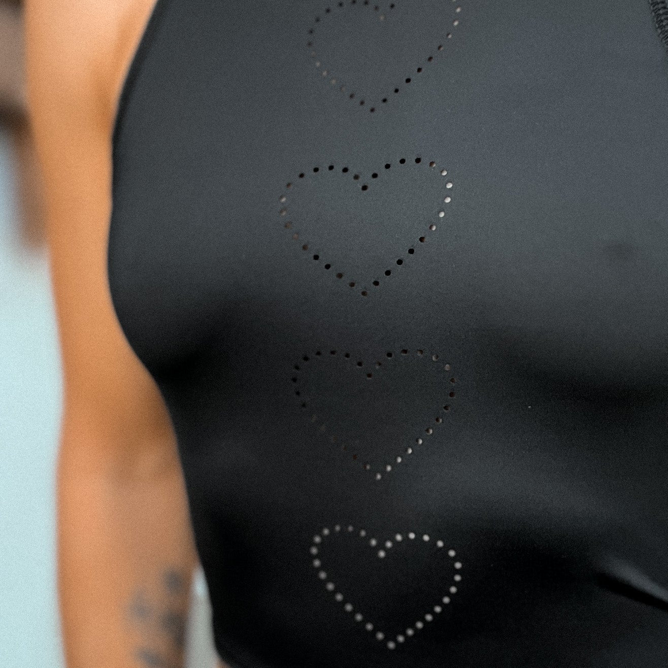 Heart Laser Black Mermaid Tank