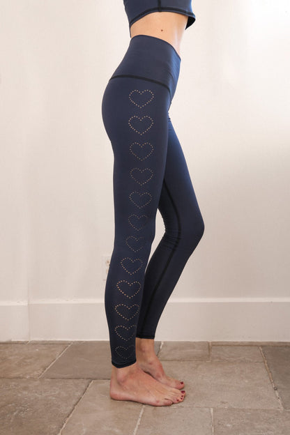 Heart Laser Navy Hot Pant ♡ | WithLove | Evolve Fit Wear