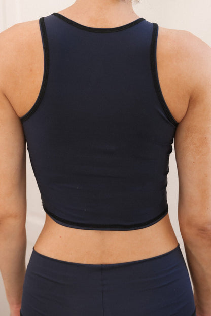 Heart Laser Navy Mermaid Tank ♡ | WithLove | Evolve Fit Wear