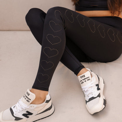 Heart Laser Black Hot Pant ♡