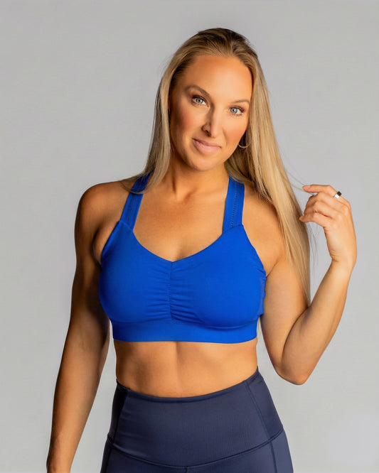 Y-Back Bra – Sapphire Blue