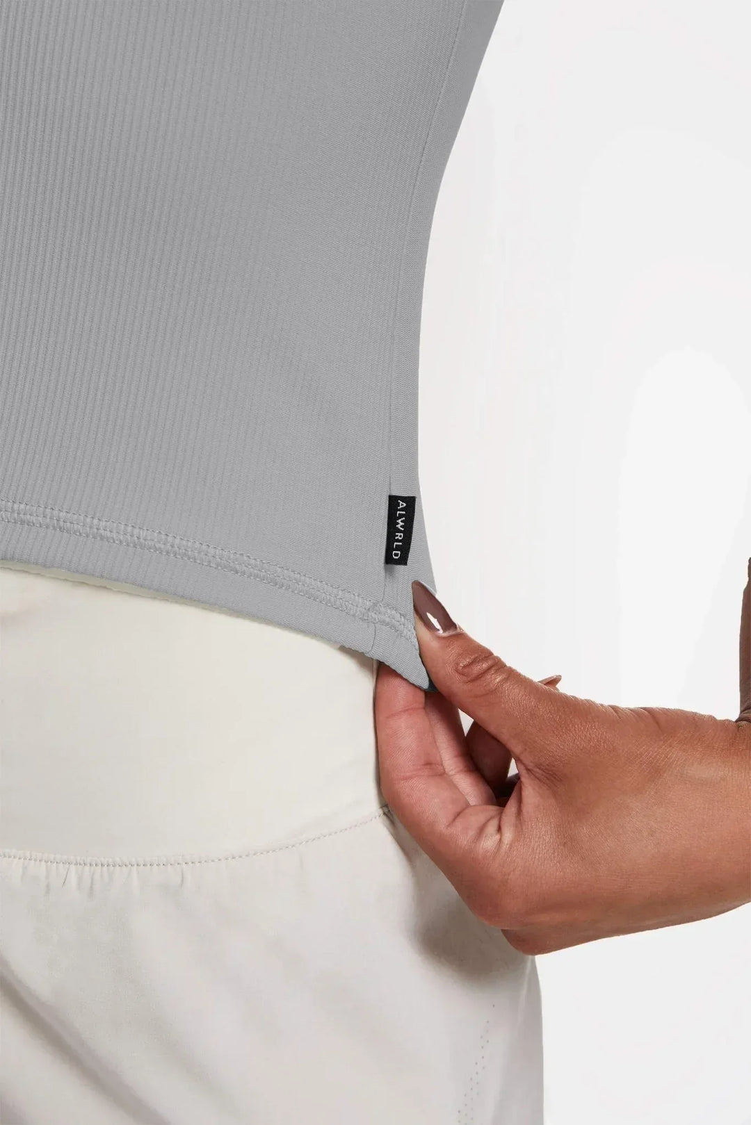 alrn-ribbed-crop-top-with-sculpted-fit-shale-alwrld-evolve-fit-wear-6698257 - Evolve Fit Wear - alrn-ribbed-crop-top-with-sculpted-fit-shale-alwrld-evolve-fit-wear-6698257