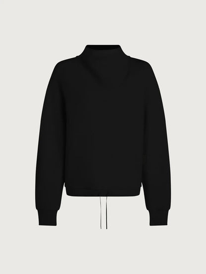 Betsy Lightweight Oversized Sweatshirt - Black | Varley | Evolve Fit Wear