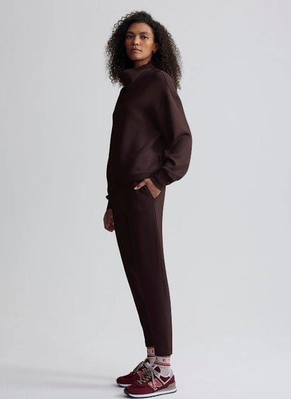 Betsy Lightweight Oversized Sweatshirt - Coffee Bean | Varley | Evolve Fit Wear