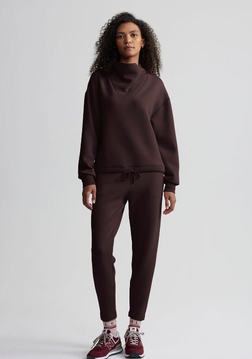 Betsy Lightweight Oversized Sweatshirt - Coffee Bean | Varley | Evolve Fit Wear