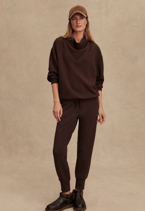 Betsy Lightweight Oversized Sweatshirt - Coffee Bean | Varley | Evolve Fit Wear