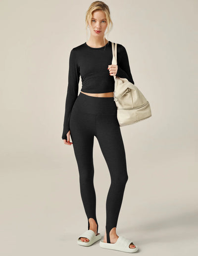 Beyond Yoga Featherweight Cropped Pullover