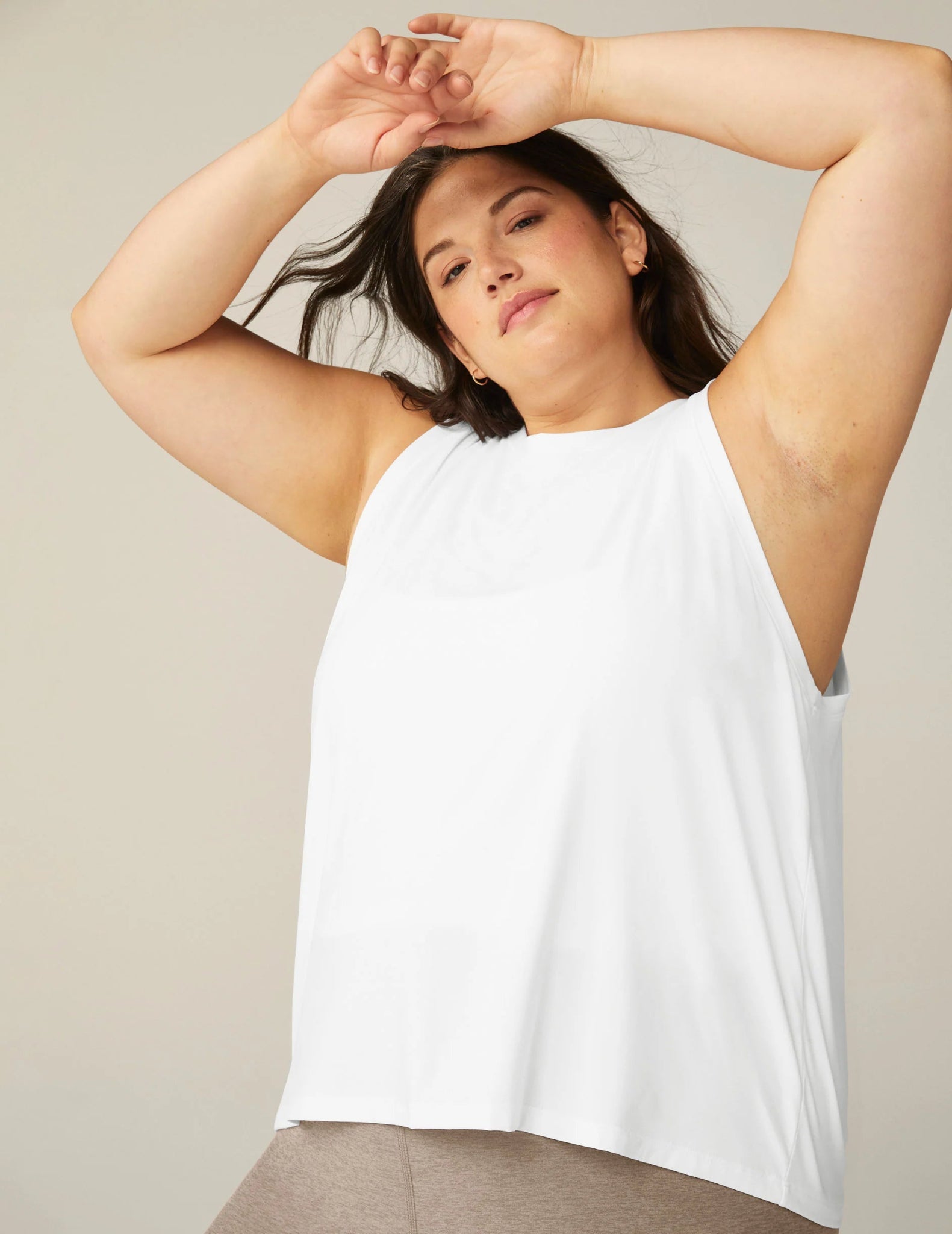 Beyond Yoga Featherweight Rebalance Tank - Cloud White | Beyond Yoga | Evolve Fit Wear