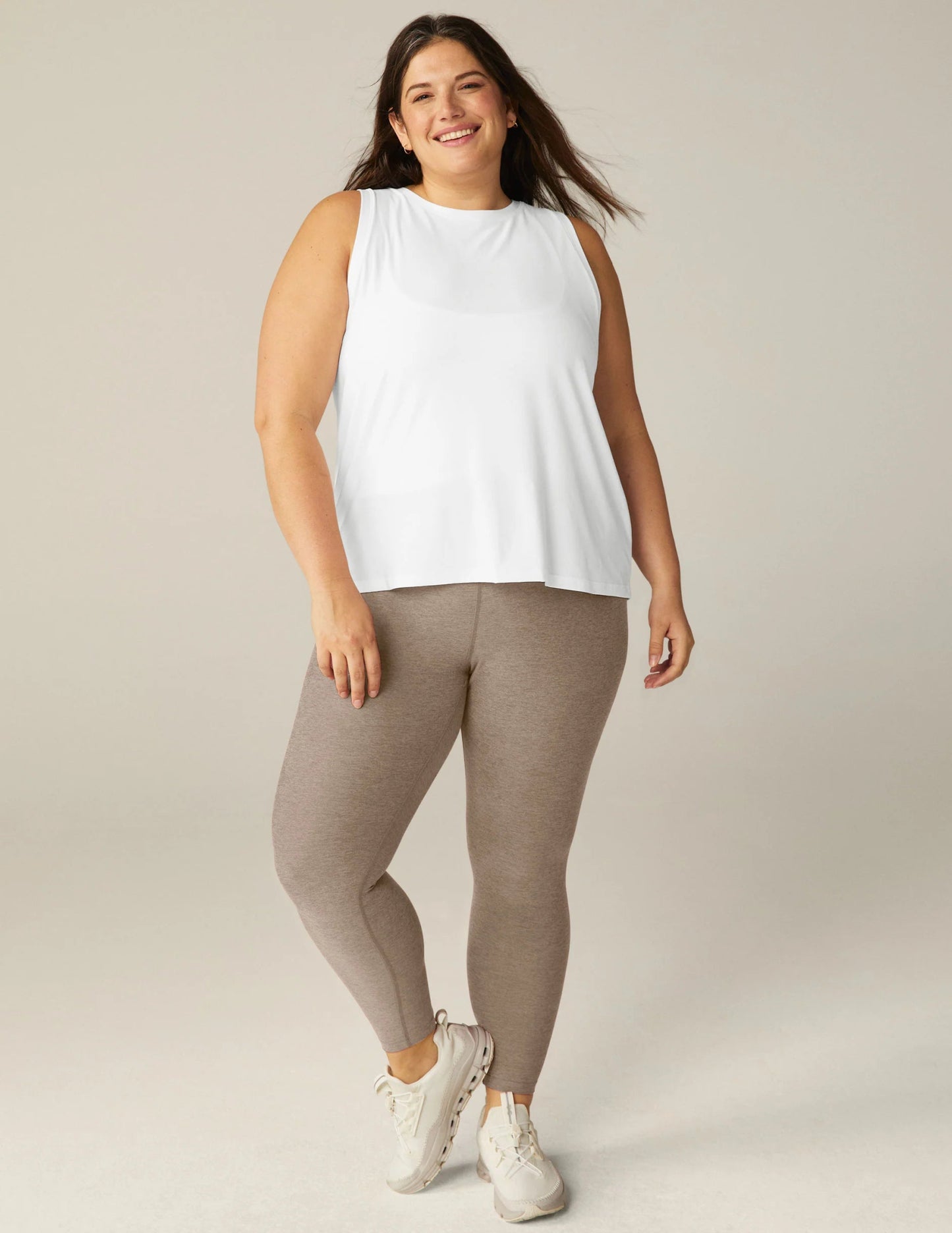 Beyond Yoga Featherweight Rebalance Tank - Cloud White | Beyond Yoga | Evolve Fit Wear