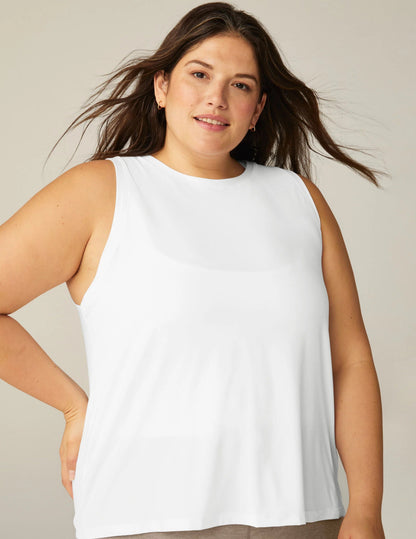 Beyond Yoga Featherweight Rebalance Tank - Cloud White | Beyond Yoga | Evolve Fit Wear