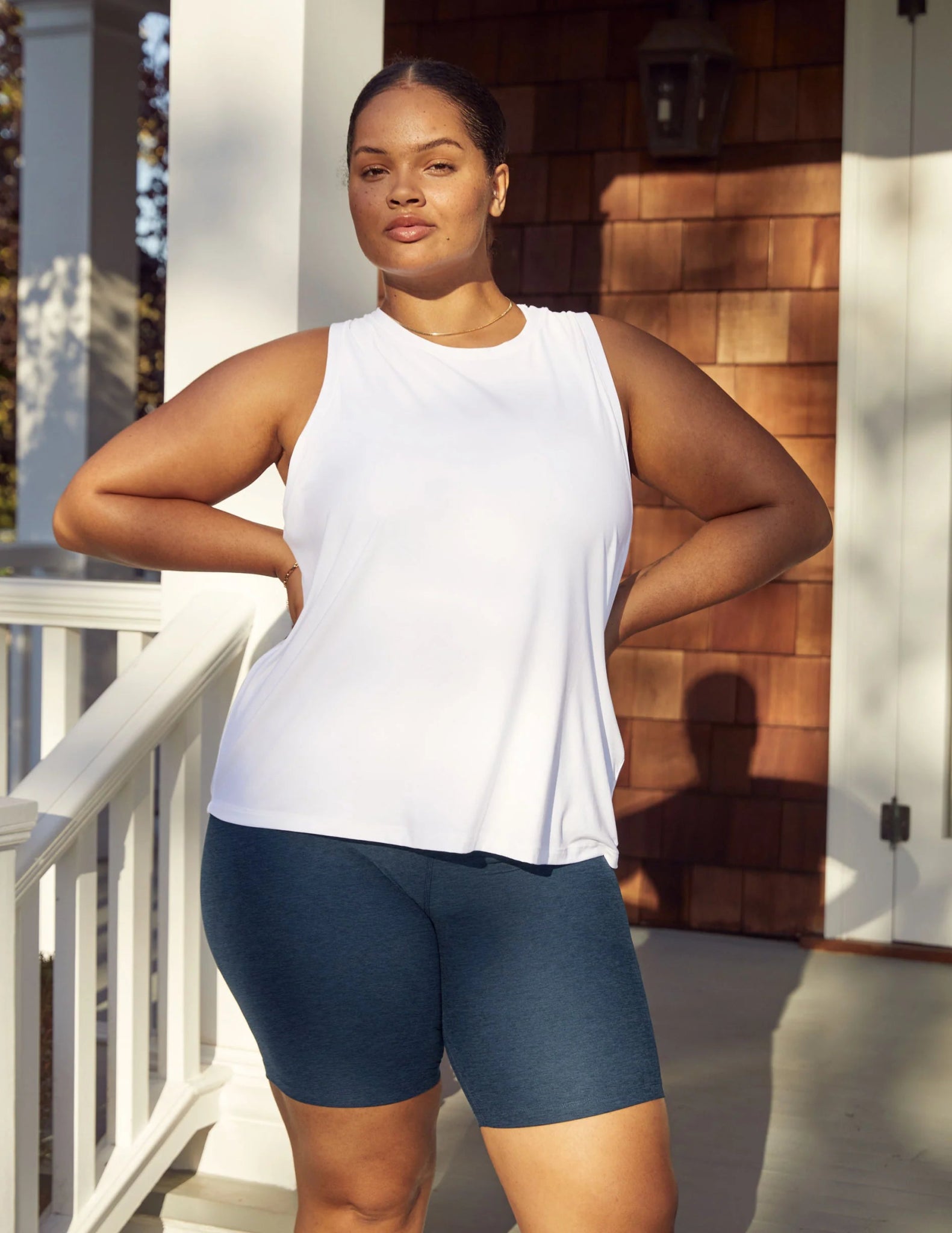 Beyond Yoga Featherweight Rebalance Tank - Cloud White | Beyond Yoga | Evolve Fit Wear