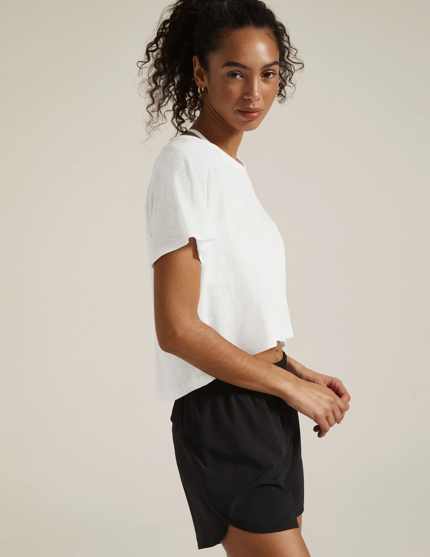 Beyond Yoga High Low Cropped Tee