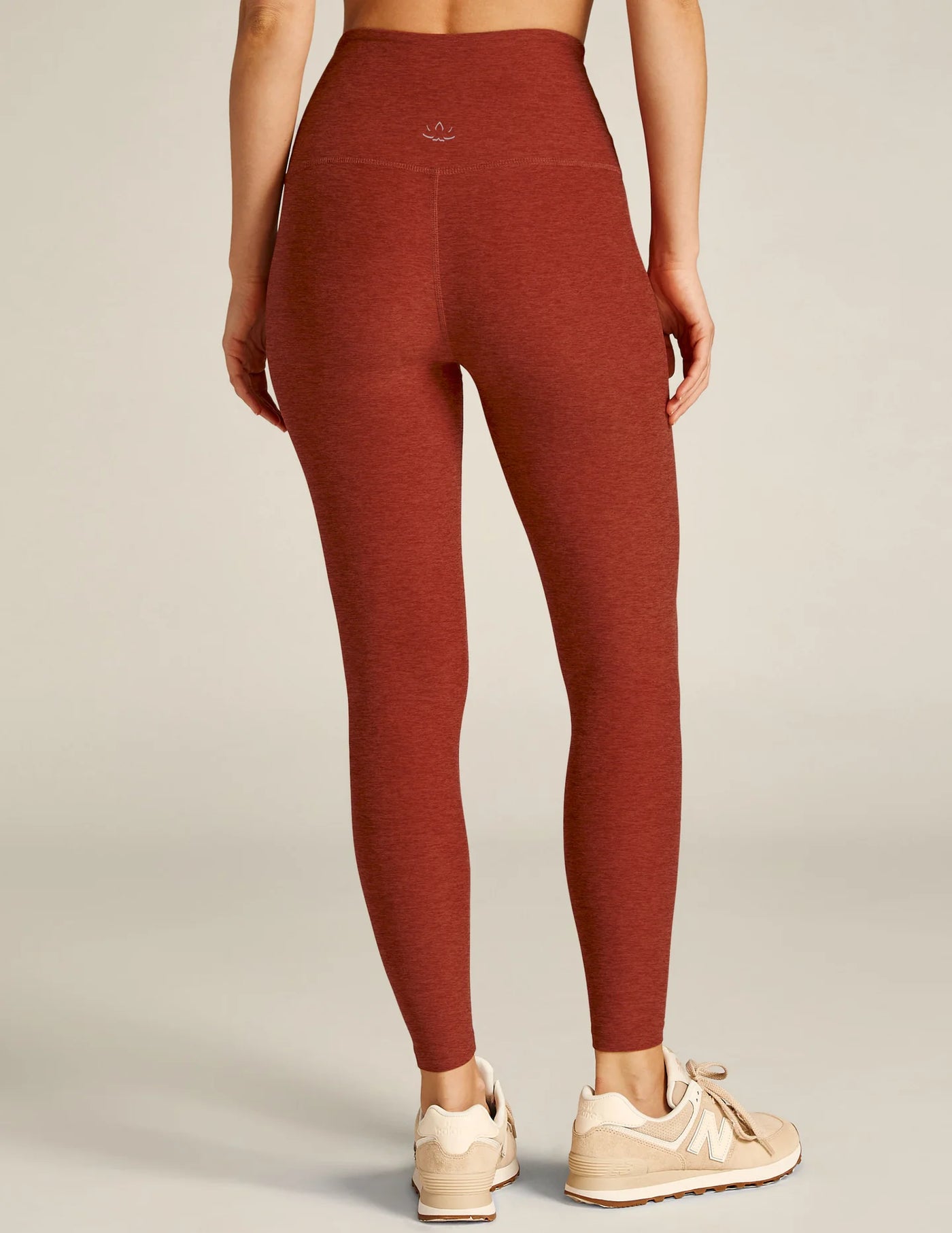 Beyond Yoga Caught in the Midi Legging - Red Sand Heather