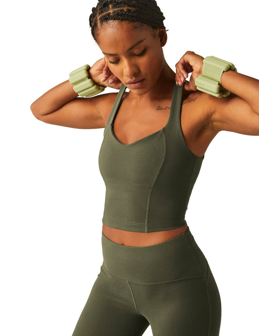 Beyond Yoga PowerBeyond Intensity Racerback Tank - Olive | Beyond Yoga | Evolve Fit Wear