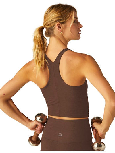 Beyond Yoga ReFocus Cropped Tank - Mocha