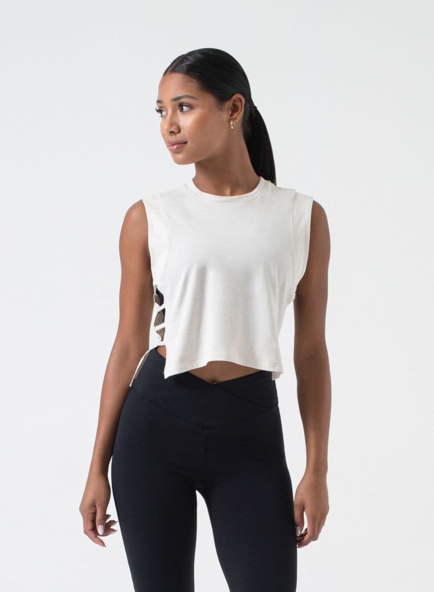 Brynn Tank T0568:T0568-Antique White-XS - NUX