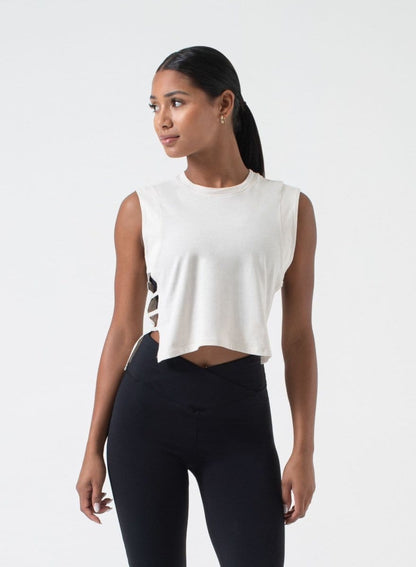 Brynn Tank T0568:T0568-Antique White-XS - NUX